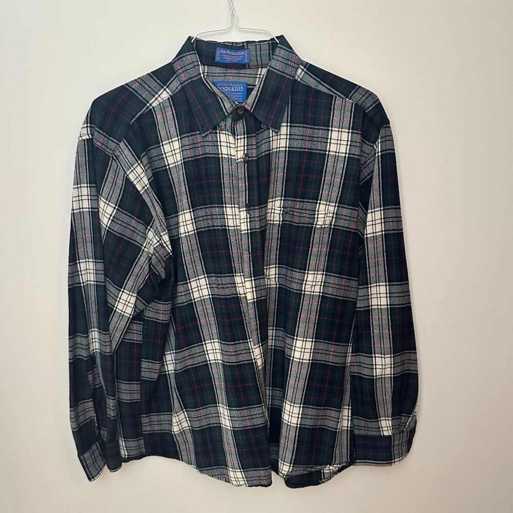 Pendleton Clan Murray Wool Tartan Button Down Shi… - image 1